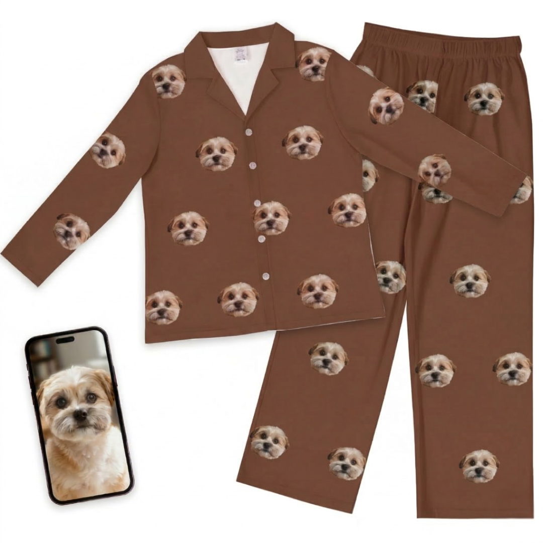 Kids Custom Dog Face Pajamas