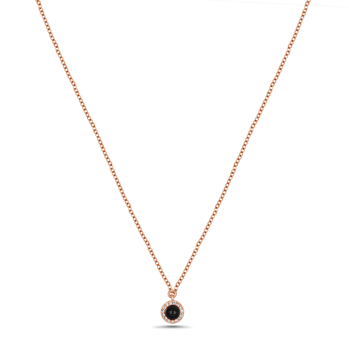 Rose gold memory necklace