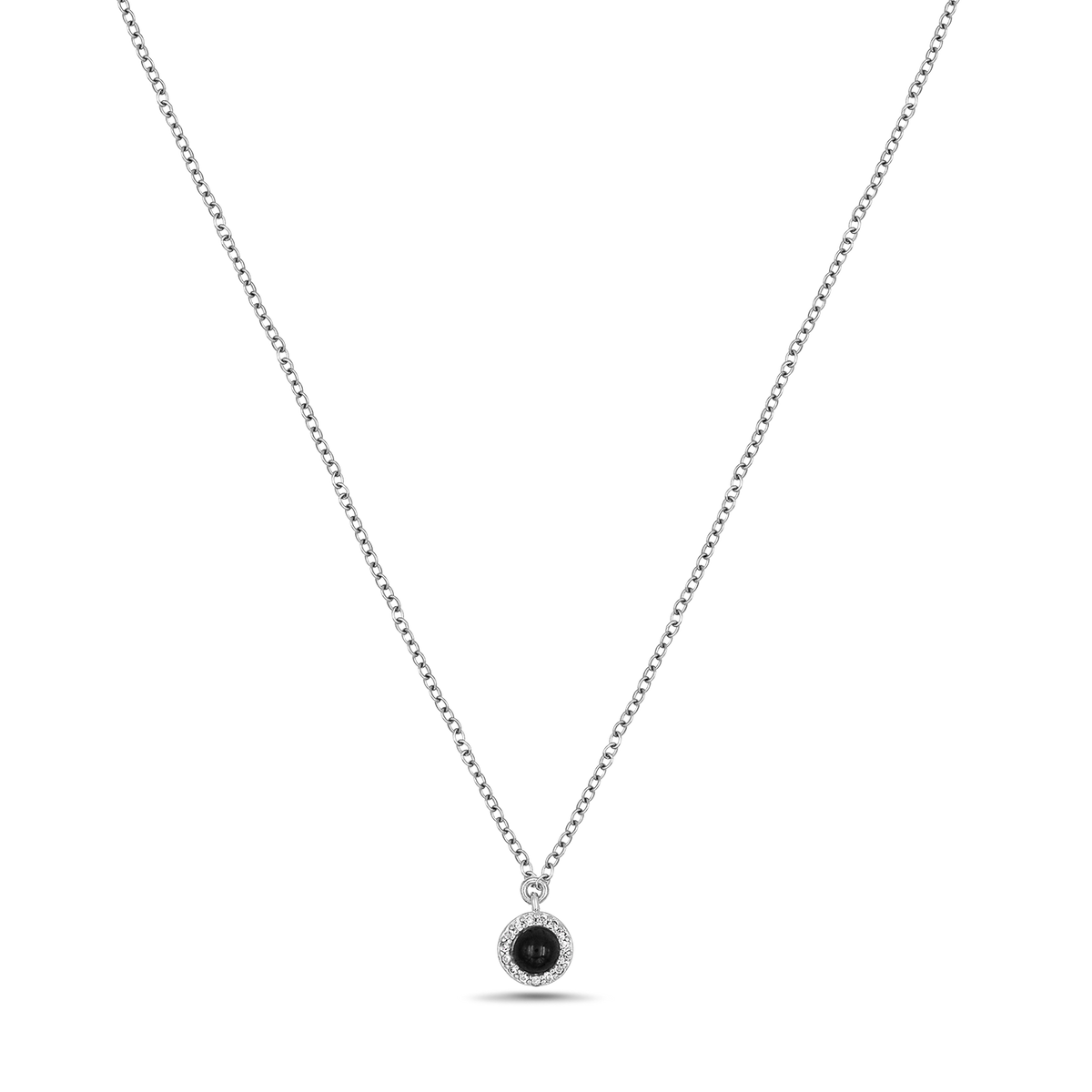 Silver memory necklace