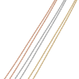 Chains in different colors, rose gold, gold and silver.