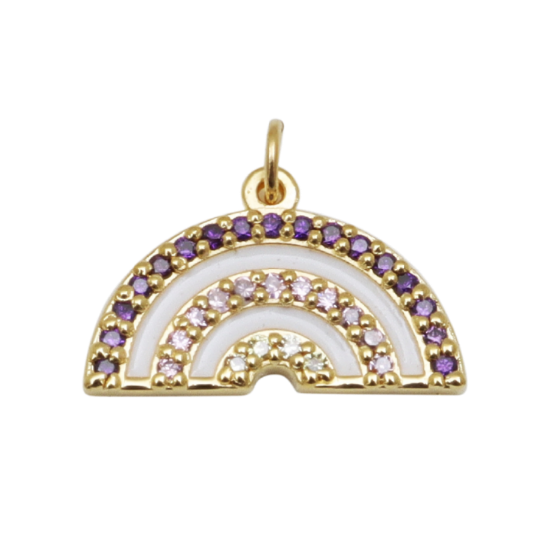 Beaded Rainbow Charm