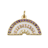 Beaded Rainbow Charm