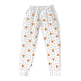 These are jogger pajama pants in a Christmas Paws print with repeating pet faces on them[JoggerPajamaPants]