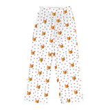 These are pajama pants in a Christmas Paws print with repeating pet faces on them[ChristmasPawsPajamaPants]