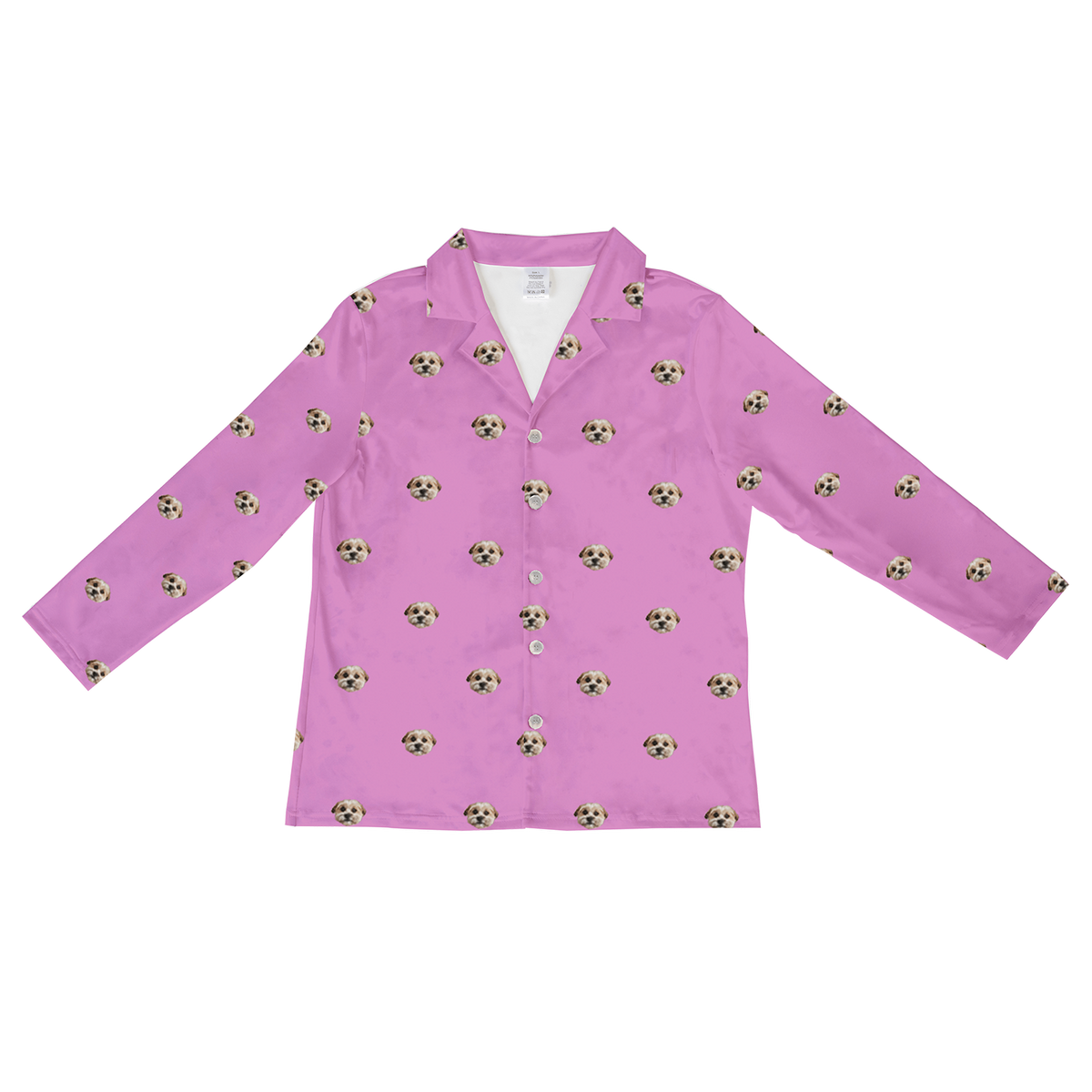 OrchidLongSleevePajamaShirt1Pet