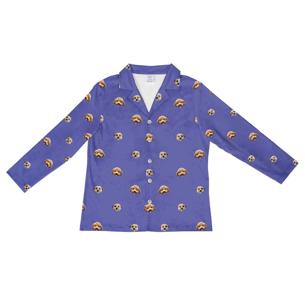 GrapeLongSleevePajamaShirt2Pets