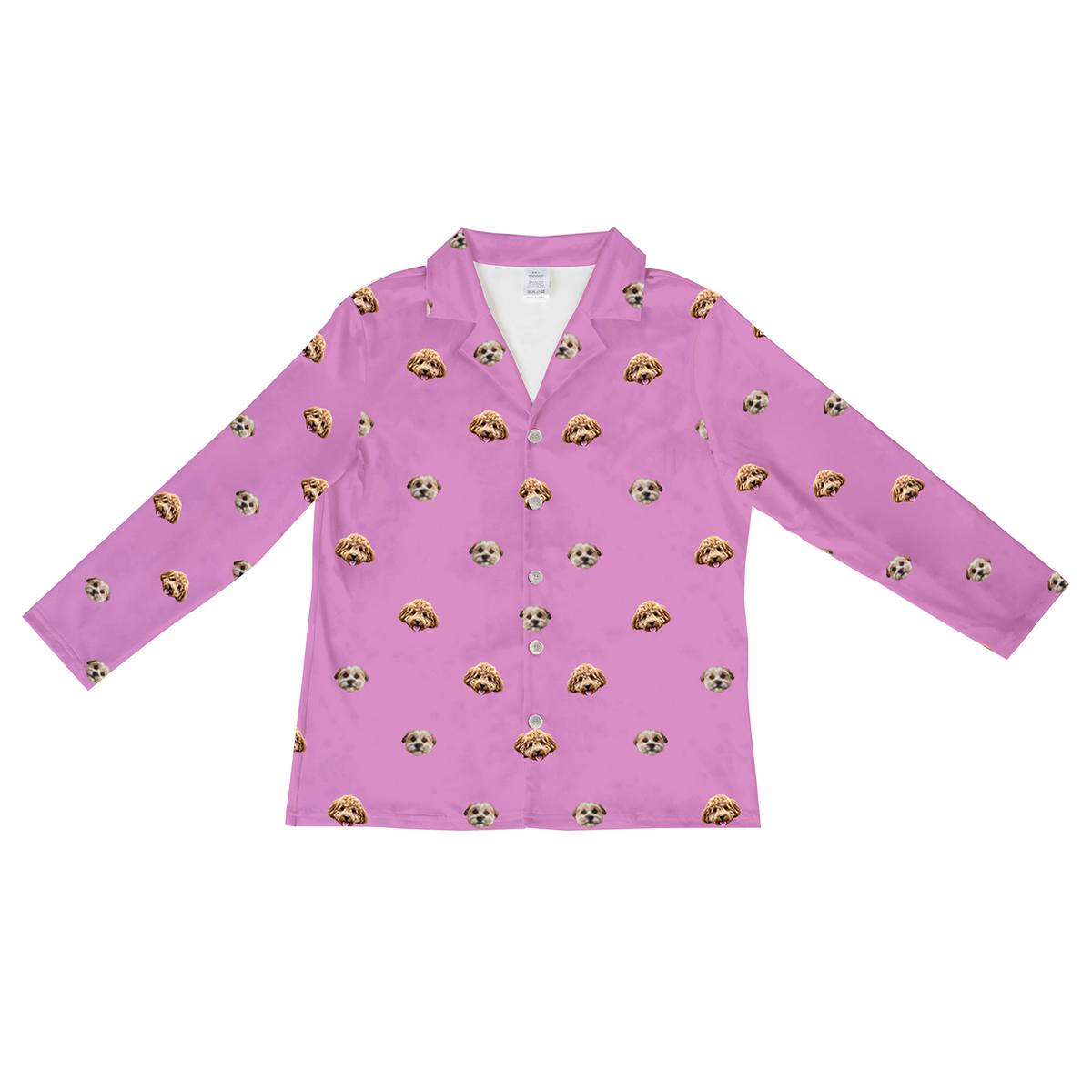 OrchidLongSleevePajamaShirt2Pets