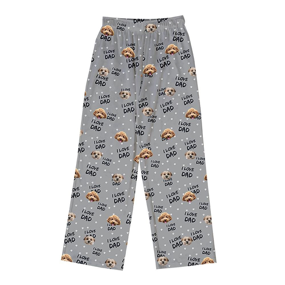ILoveDad-SlateGrayPajamaPants2Pets