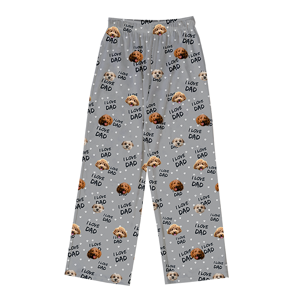 ILoveDad-SlateGrayPajamaPants3Pets