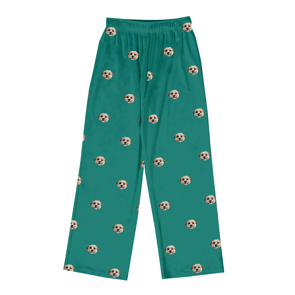 SolidGreenPajamaPants