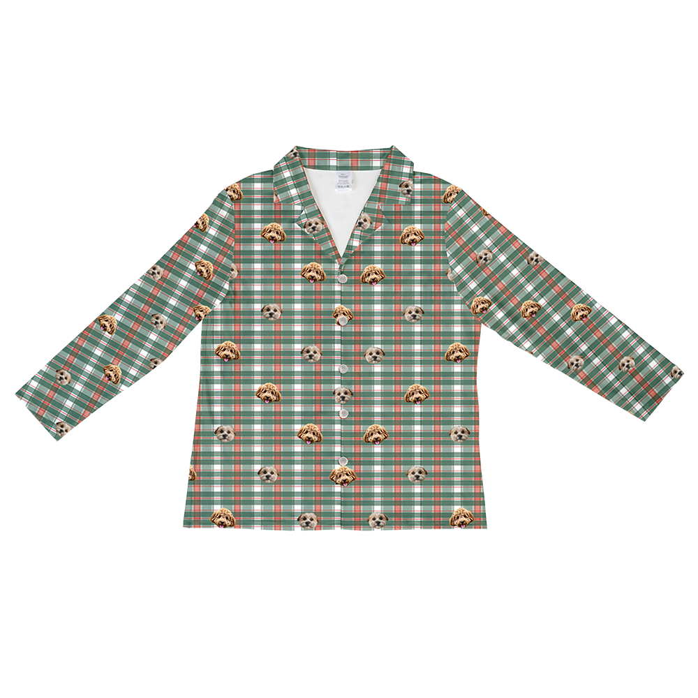 FlannelPajamaShirtOnly2PetImages(+$4.00)