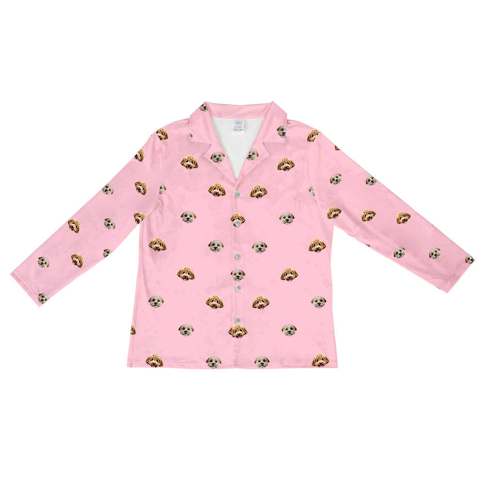 PinkDreamLongSleevePajamaShirtOnly2PetImages(+$4.00)