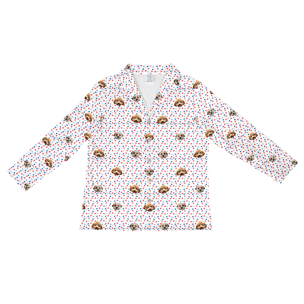 Stars&amp;PopsLongSleevePajamaShirtOnly2Pets