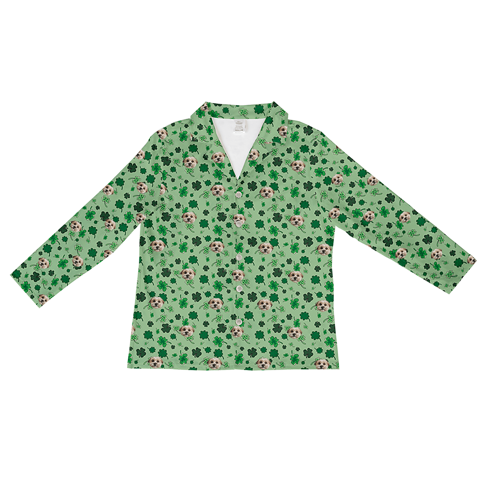 ShamrocksLongSleevePajamaShirtOnly1Pet