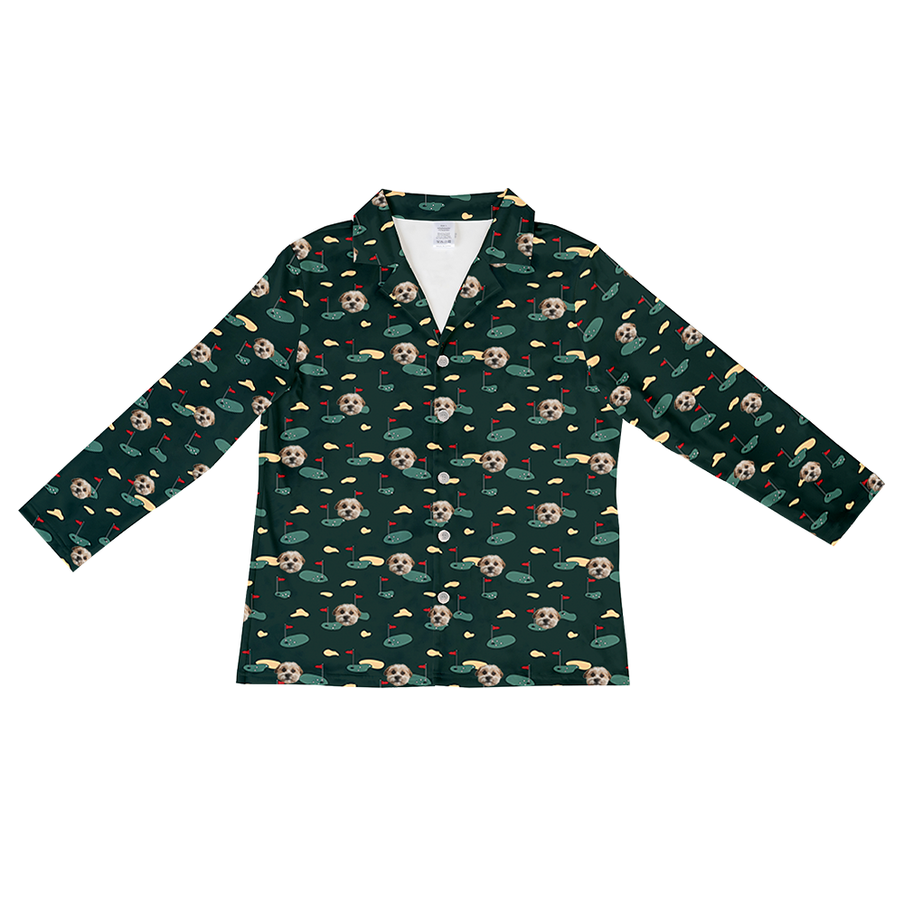 GolfGreensLongSleevePajamaShirt1Pet