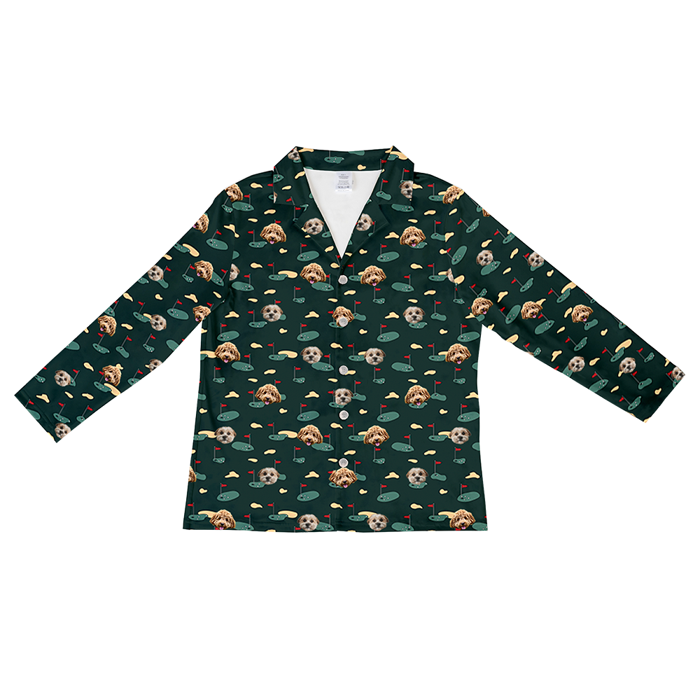 GolfGreensLongSleevePajamaShirt2Pets