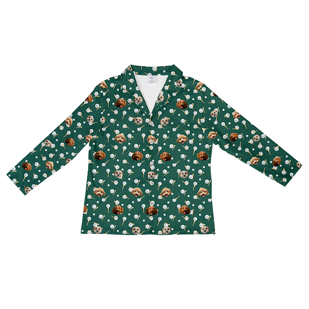 GolfBallsLongSleevePajamaShirt3Pets