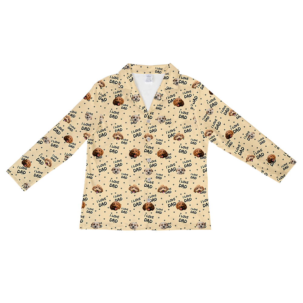 ILoveDad-BeigeLongSleevePajamaShirt3ets