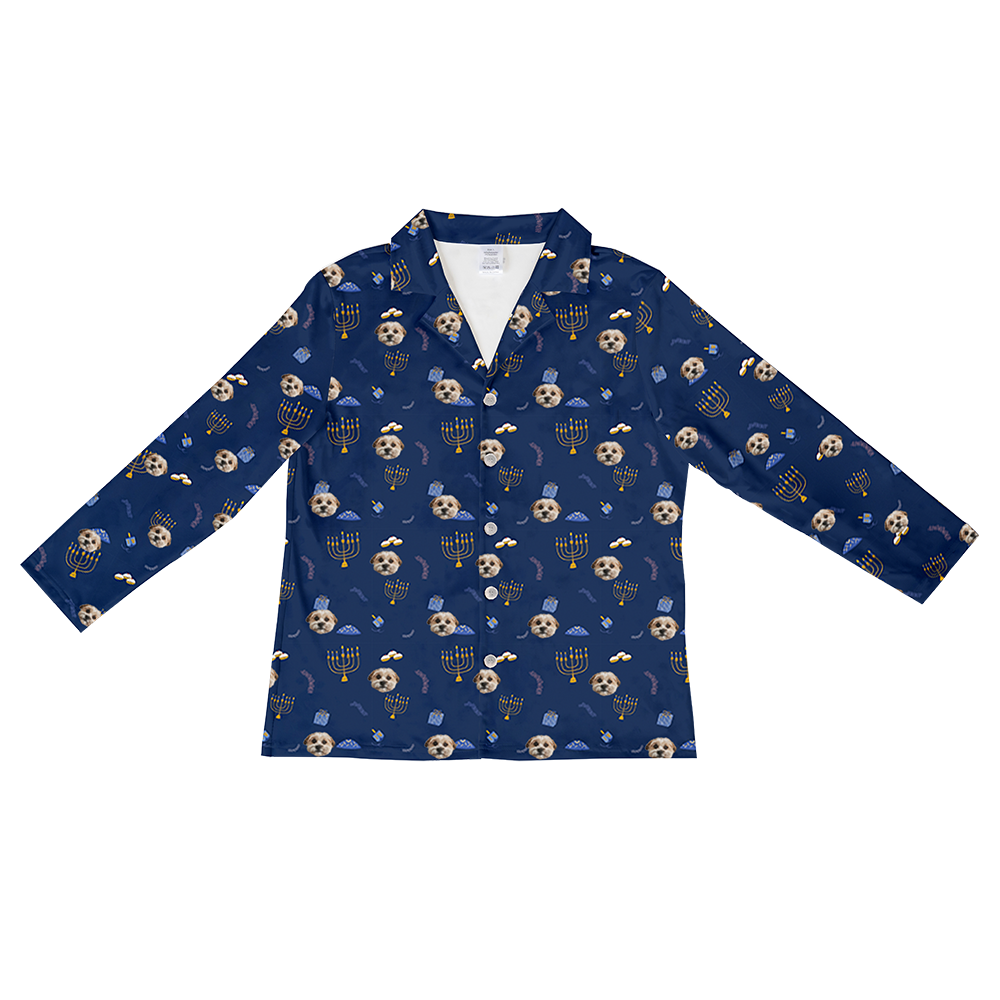 HanukkahLongSleevePajamaShirt