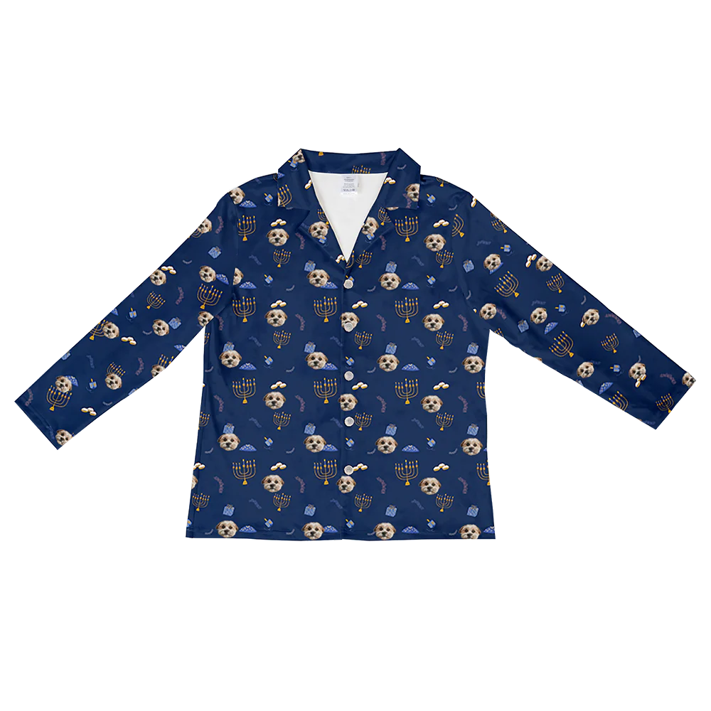 HanukkahLongSleevePajamaShirt