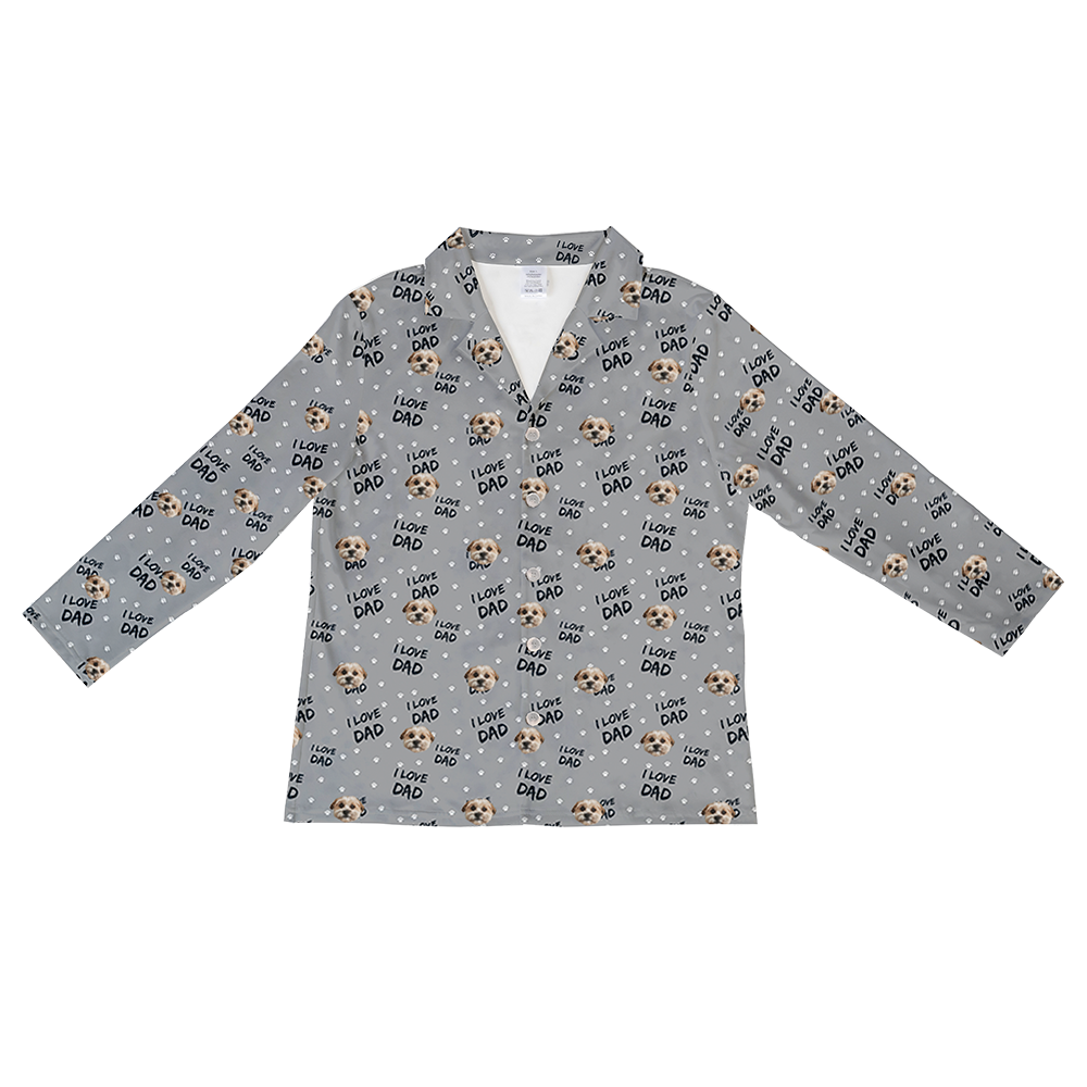 ILoveDad-SlateGrayLongSleevePajamaShirt1Pet