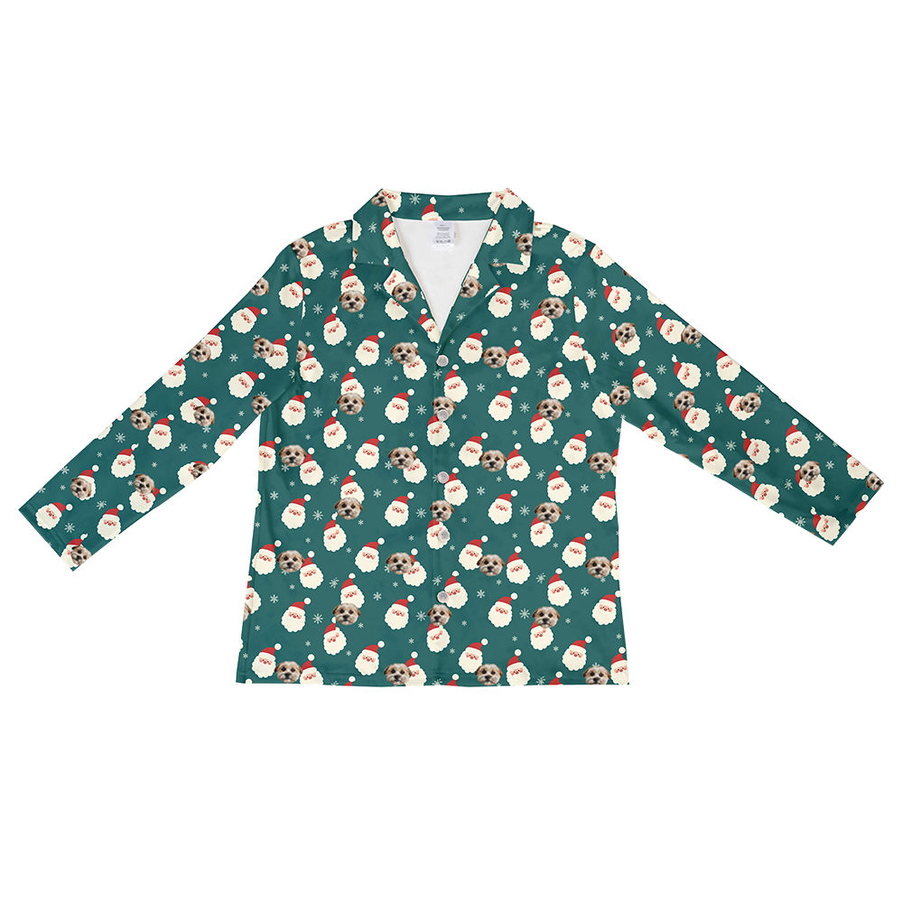 SantaLongSleevePajamaShirt