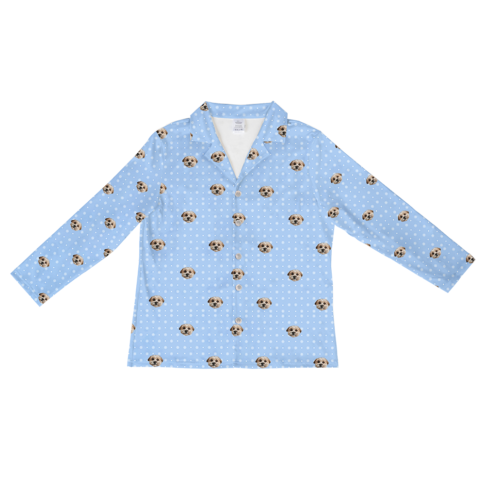 SnowflakesPajamaShirtOnly1PetImage