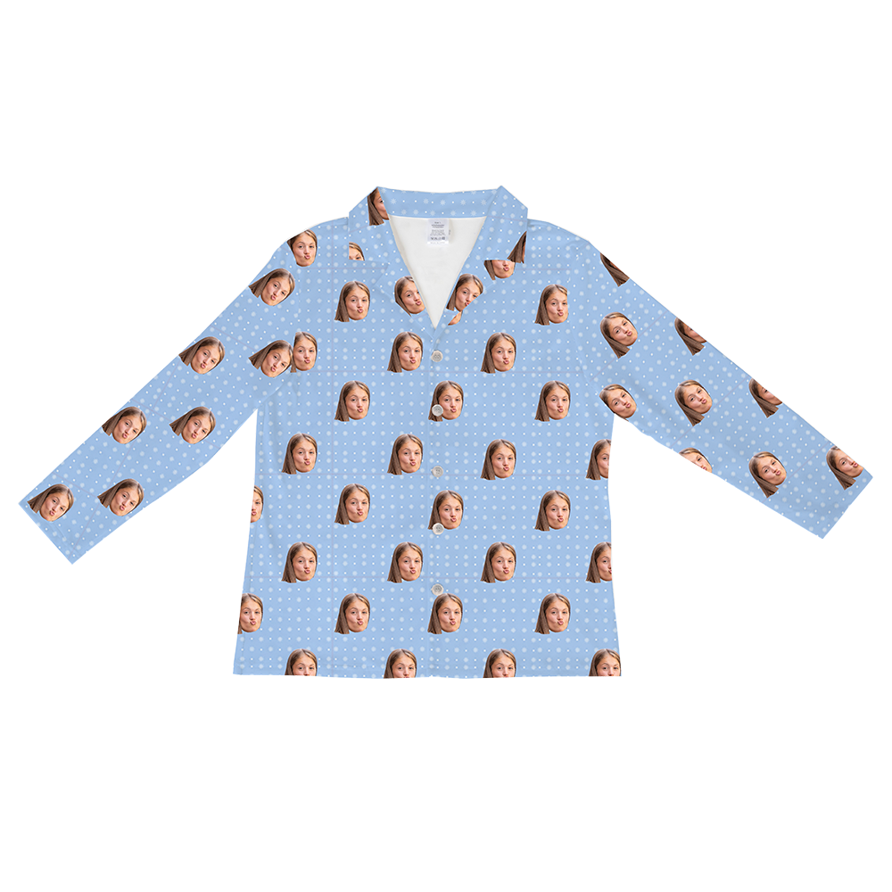 SnowflakesLongSleevePajamaShirt