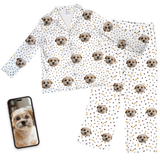 Kids Custom Pet Face Pajamas - Paws and Bones