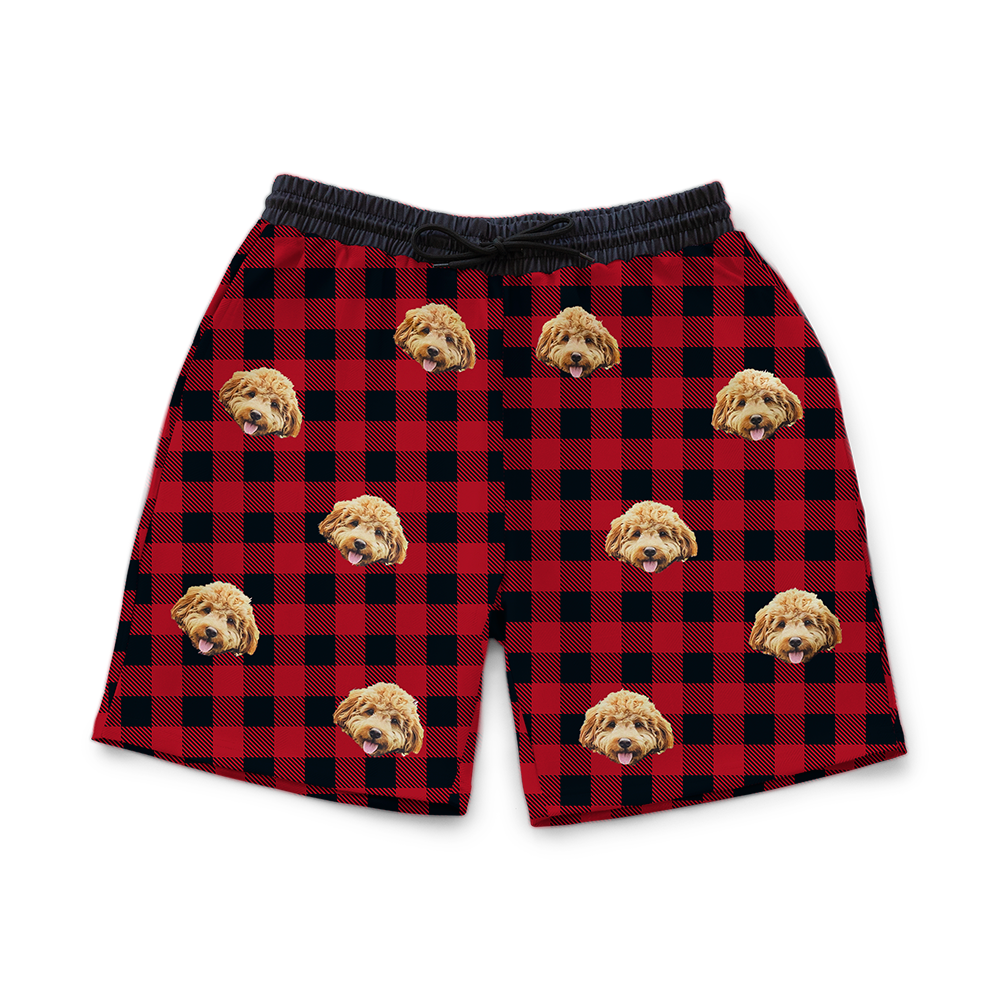 BuffaloPlaidSweatshorts2Pets