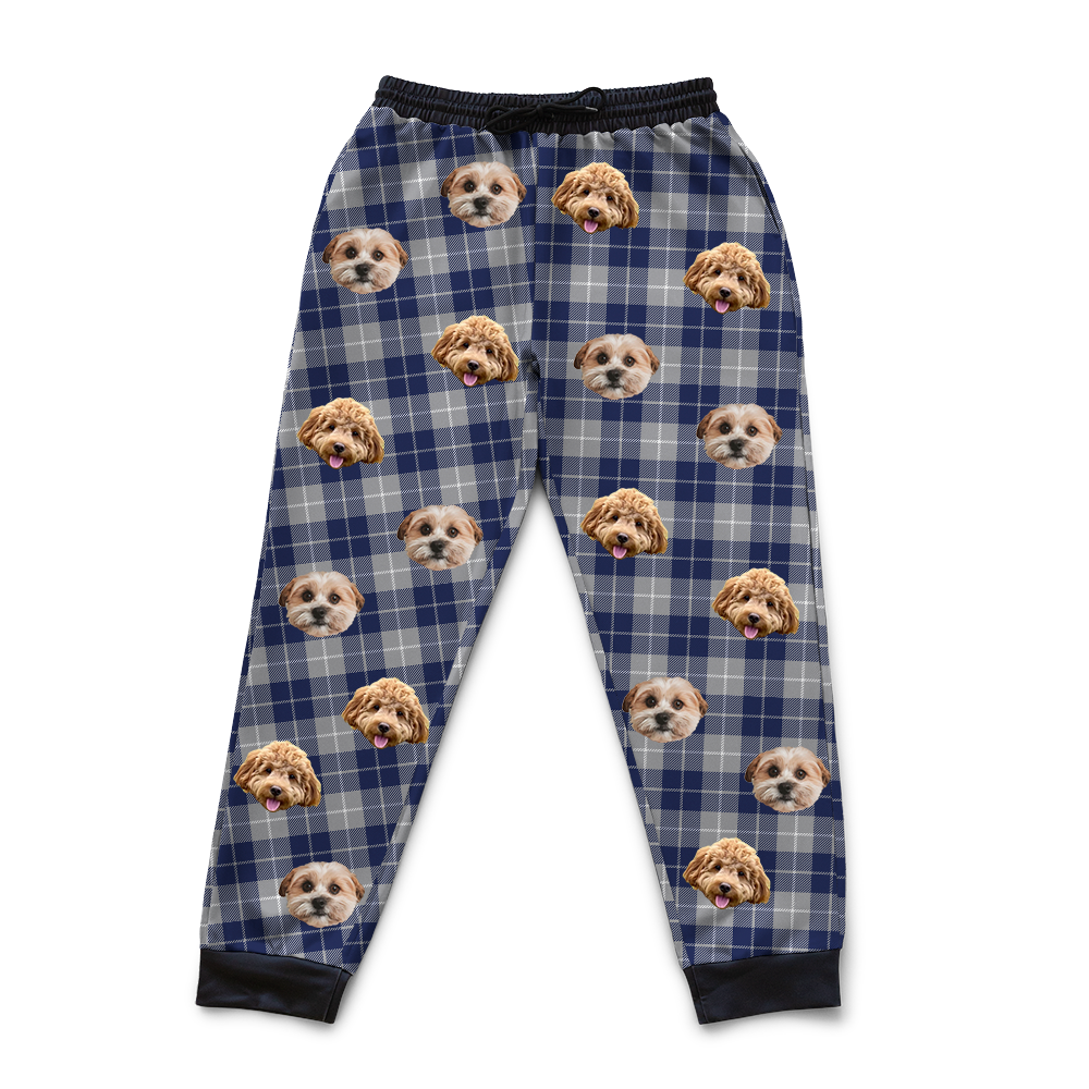 Navy&amp;GrayPlaidSweatpants2Pets