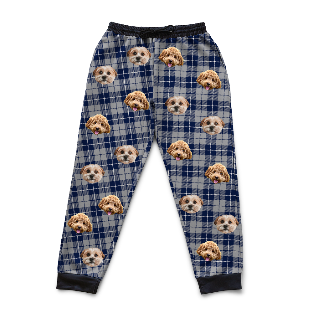 Silver&amp;NavyPlaidSweatpants3Pets