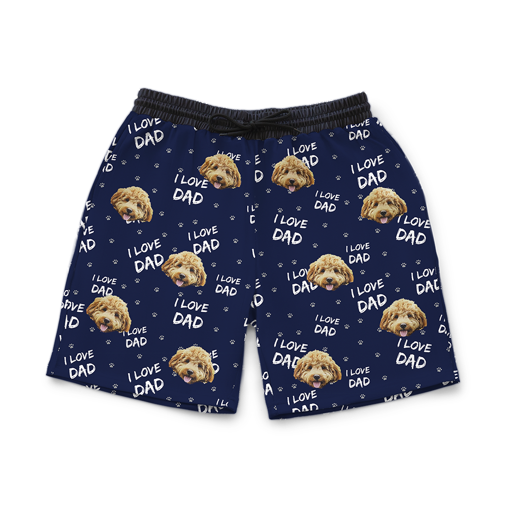 SweatshortsILoveDad-Navy1Pet