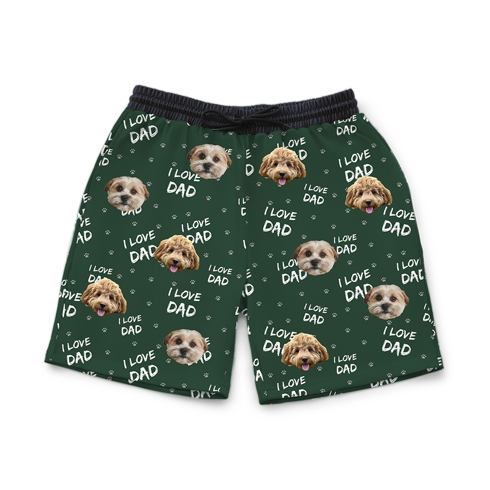 SweatshortsILoveDad-Green2Pets