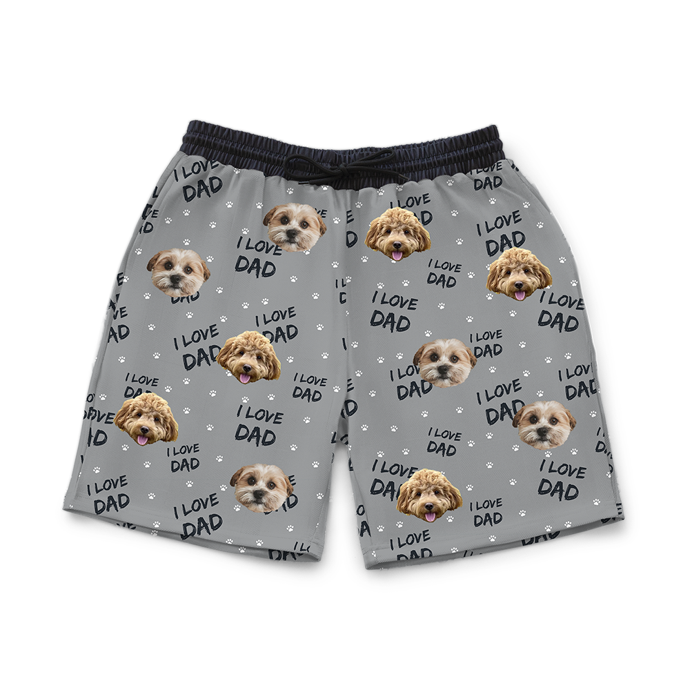 SweatshortsILoveDad-SlateGray2Pets
