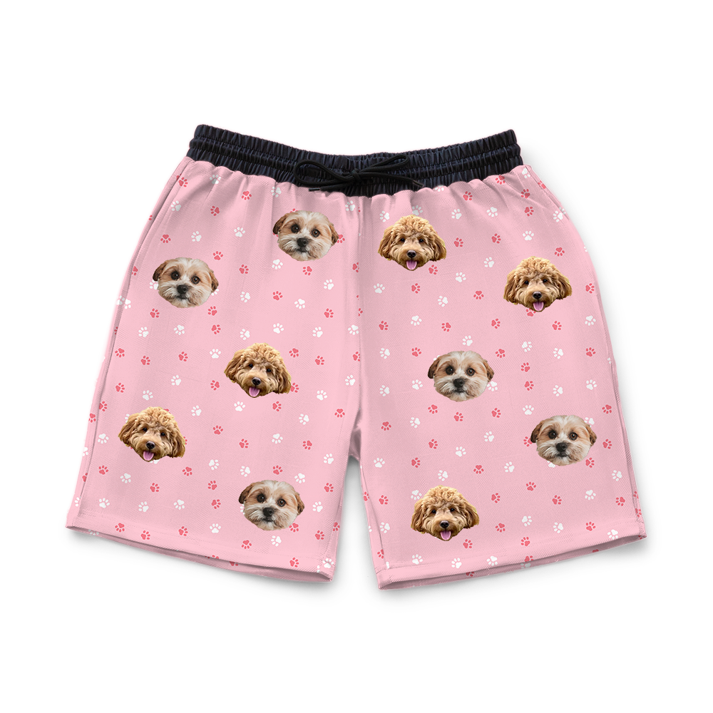 SweatshortsLightPinkPaws2PetImages(+$4.00)