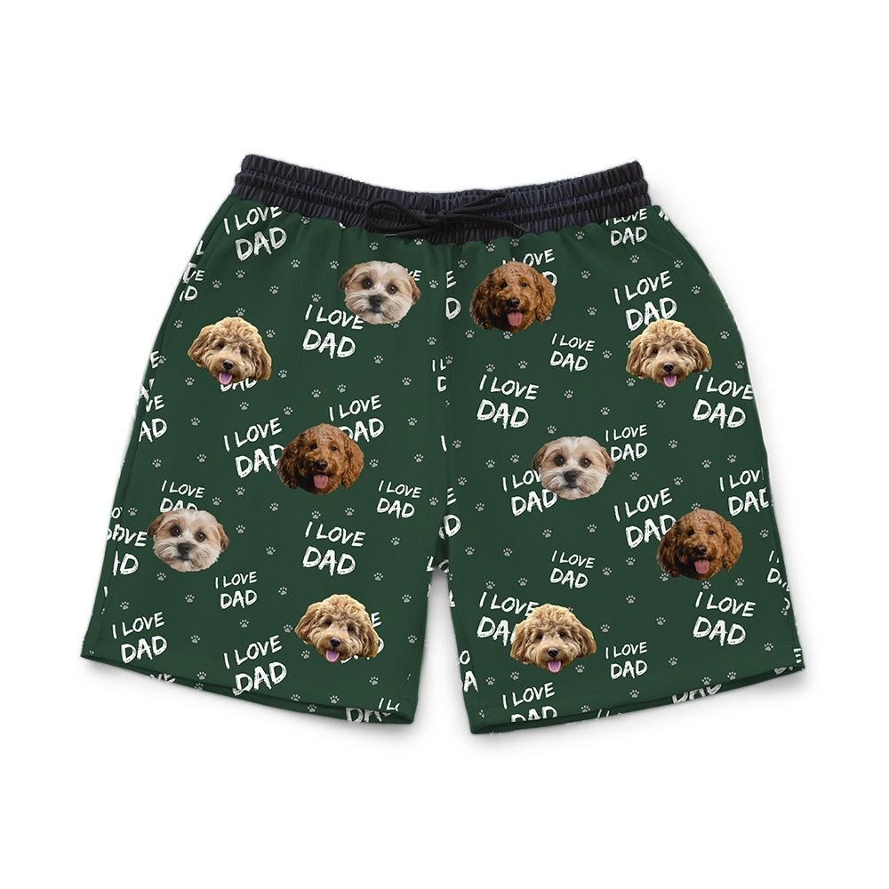 SweatshortsILoveDad-Green3Pets