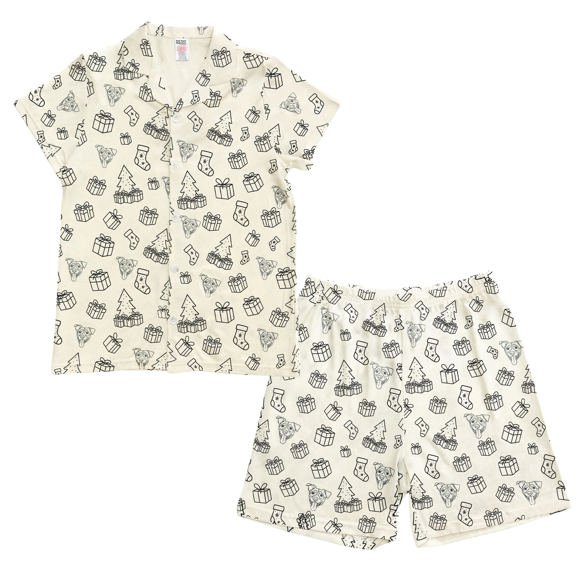 GiftWrappedShortSleevePajamaShirt&amp;ShortsSet