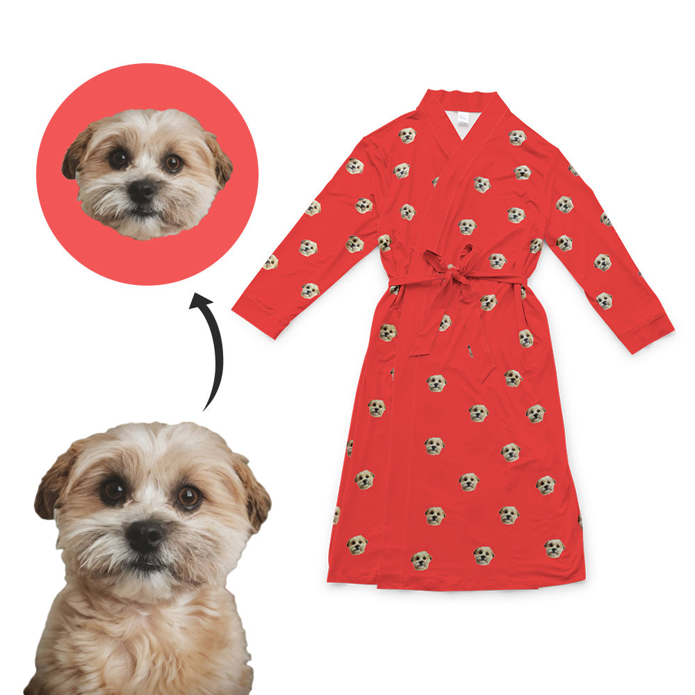 Adult Custom Pet Face Robes