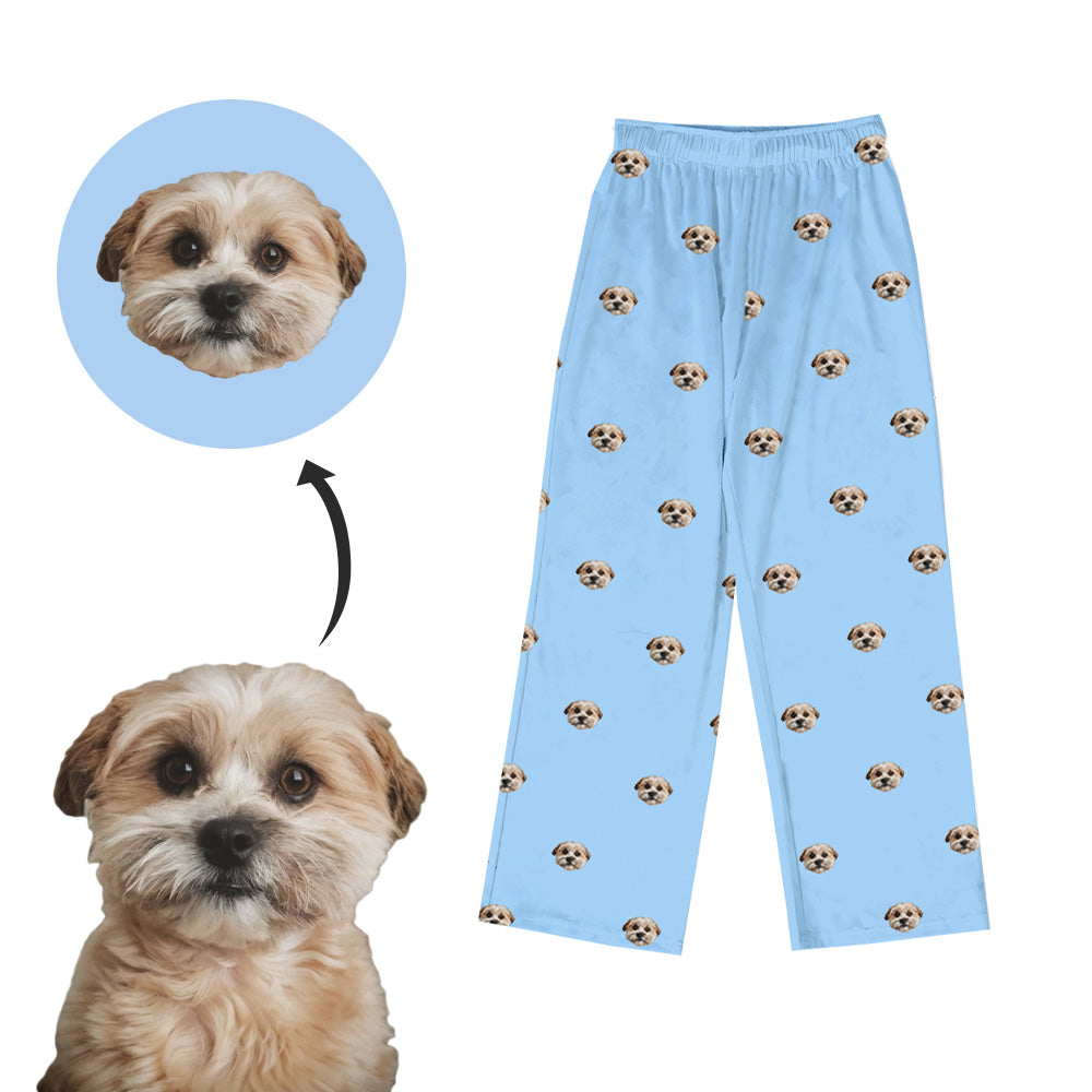 Adult Custom Pet Face Pajama Pants