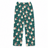 These are fleece pajama pants in a Santa print with repeating pet faces on them[SantaFleecePajamaPants]
