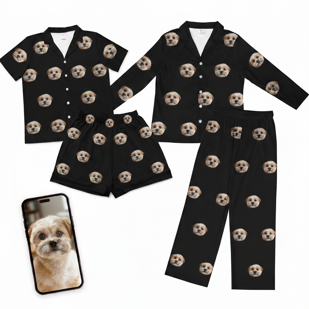 Adult Custom Dog Face Pajamas