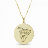 GoldDaintyEngravedPetMedallionCharm