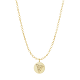 GoldDaintyEngravedPetMedallionCharm