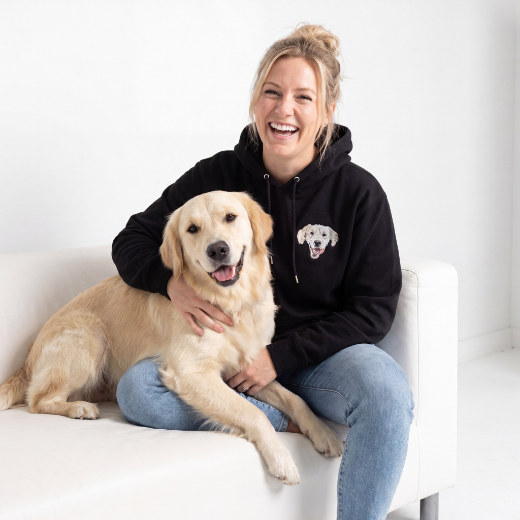 Custom Embroidered Hoodie With Your Pet's Face