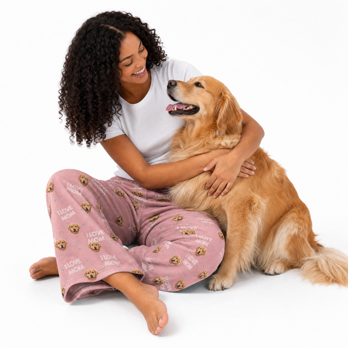Adult Custom Pet Face Fleece Pajama Pants