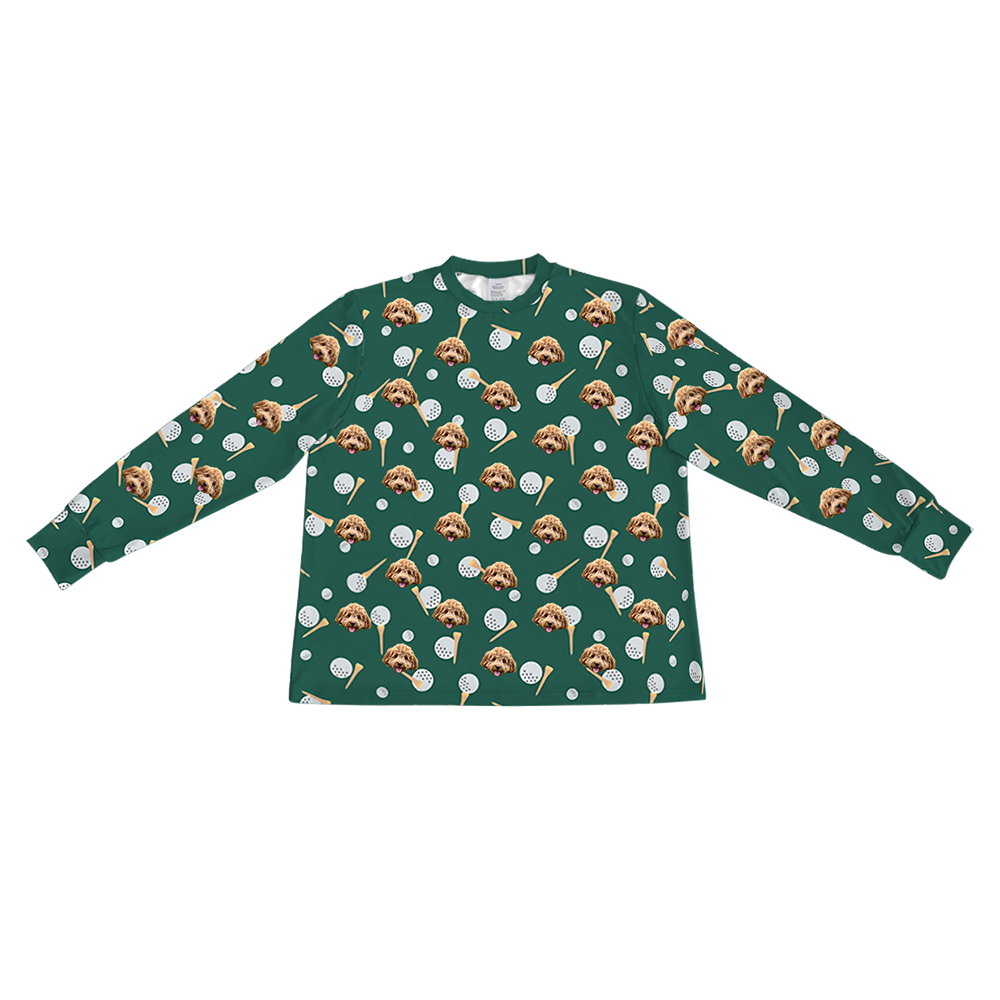 GolfBallsLongSleevePajamaShirt