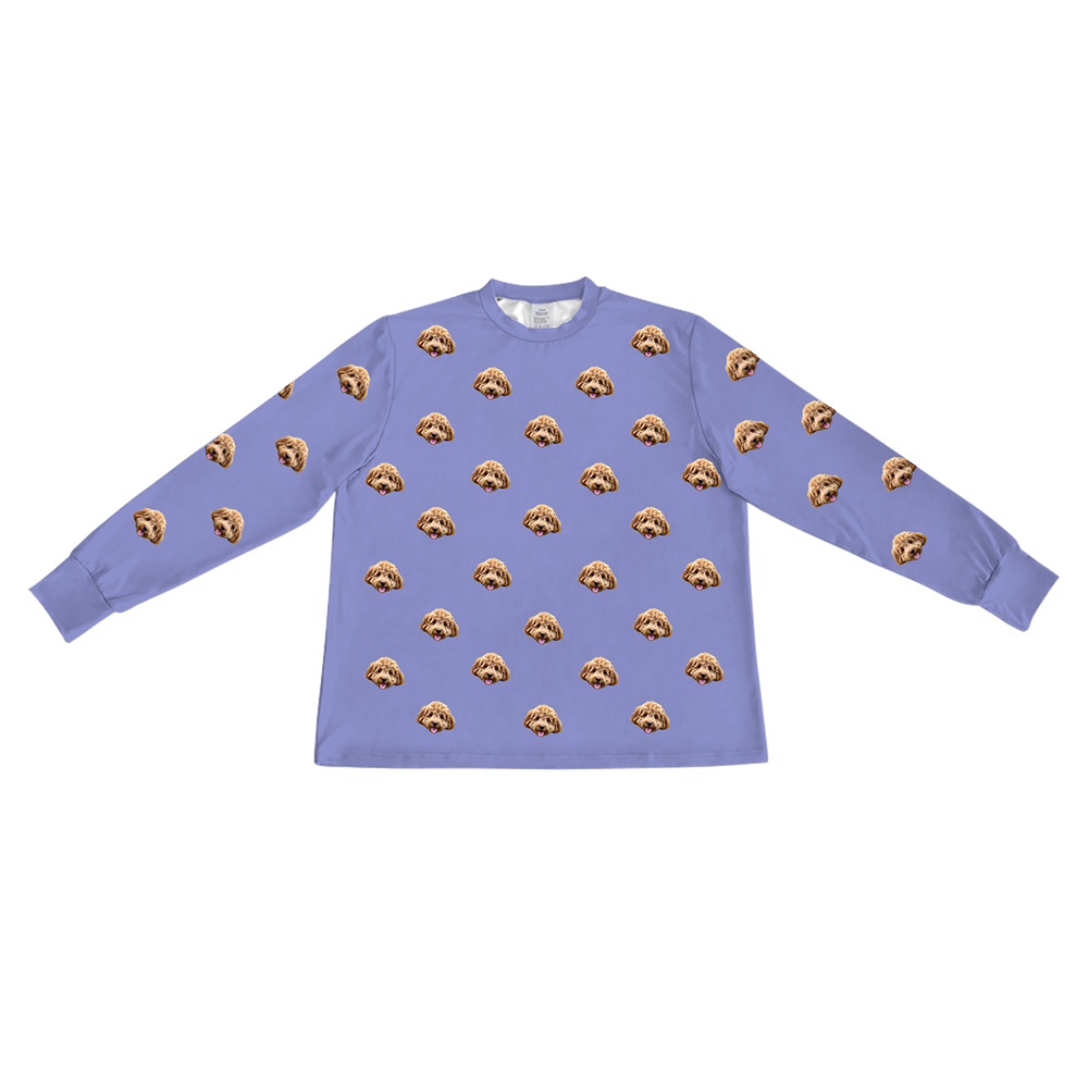 PeriwinkleLongSleevePajamaShirt1PetImage