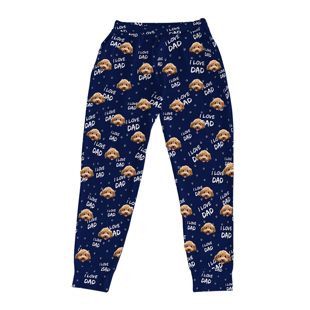 ILoveDad-NavyJoggerPajamaPants