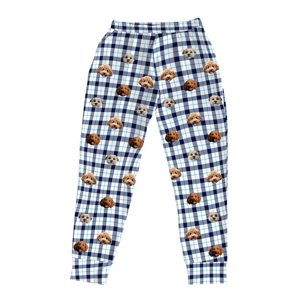 BluePlaidPajamaPants3PetImages(+$8.00)